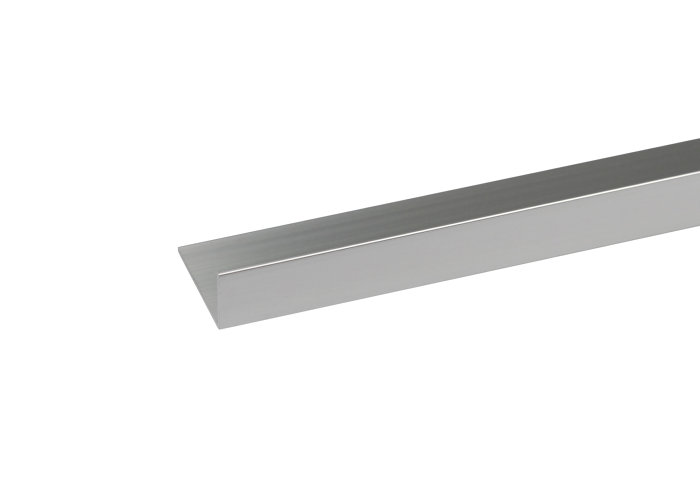 Vinkellist Alu Blank 10 x 15 mm - 1 m
